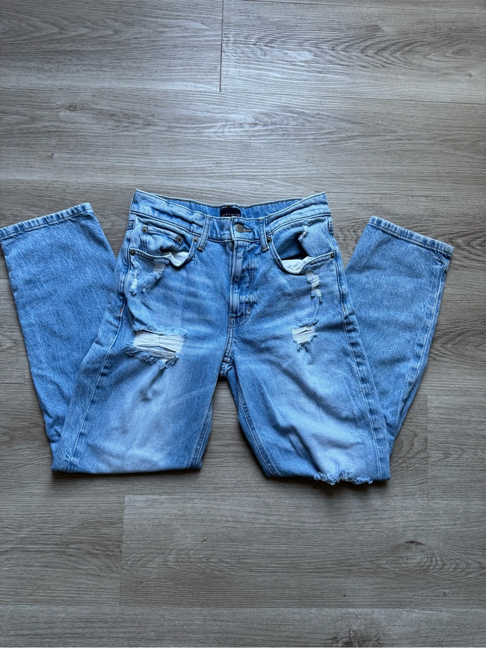 Women’s Lucky Brand Mid Rise Relaxed Straight jeans